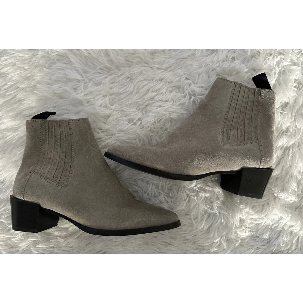 New Rag & Bone Rover suede gray Chelsea boots 36.5 - Picture 1 of 5
